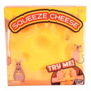 Giggle Zone Squishy Cheese Block Stress Relief Jumbo Squishy Over 4'' in size